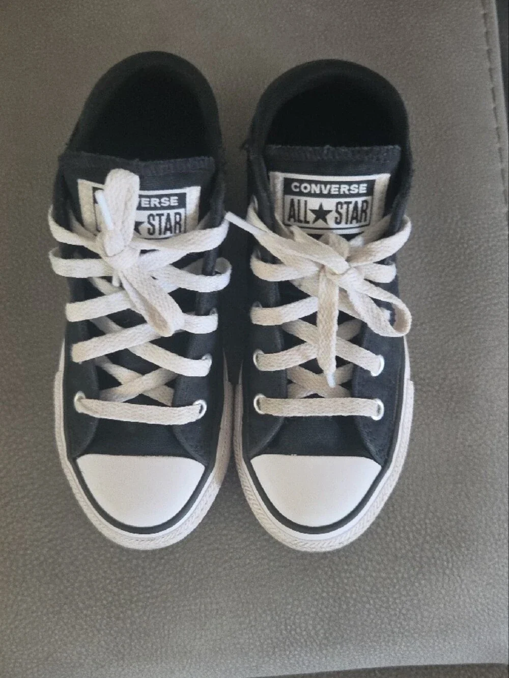Converse Kids Black and White Low Top Sneakers